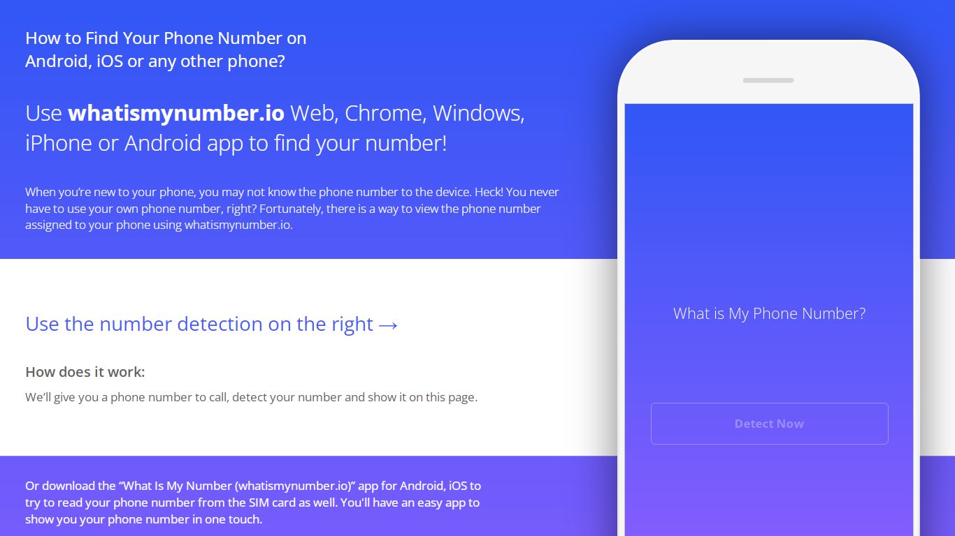What is My Phone Number? - whatismynumber.io
